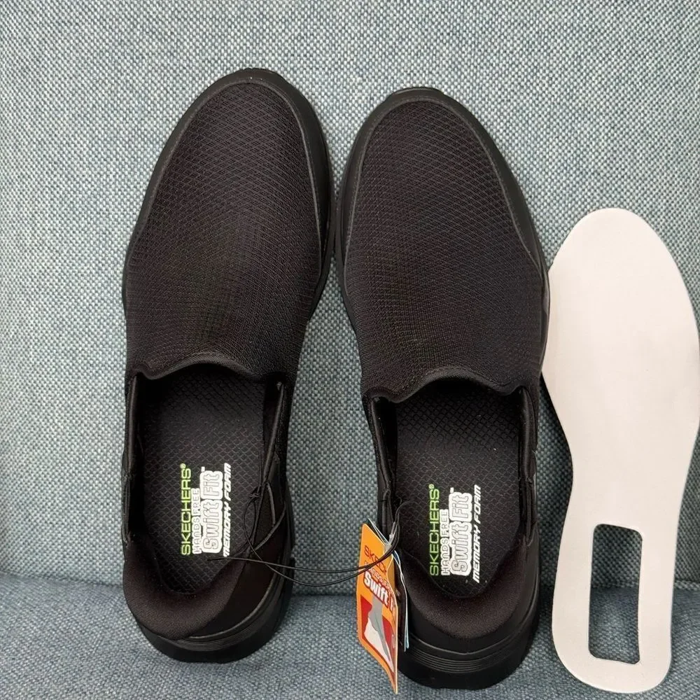 Men's Skechers Equalizer Hands Free Swift Fit Slip-On Sneakers shoes men’s 13